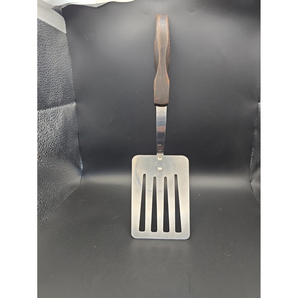 CUTCO No. 16 Slotted Spatula Turner Stainless Steel Blade Wood Handle USA Made